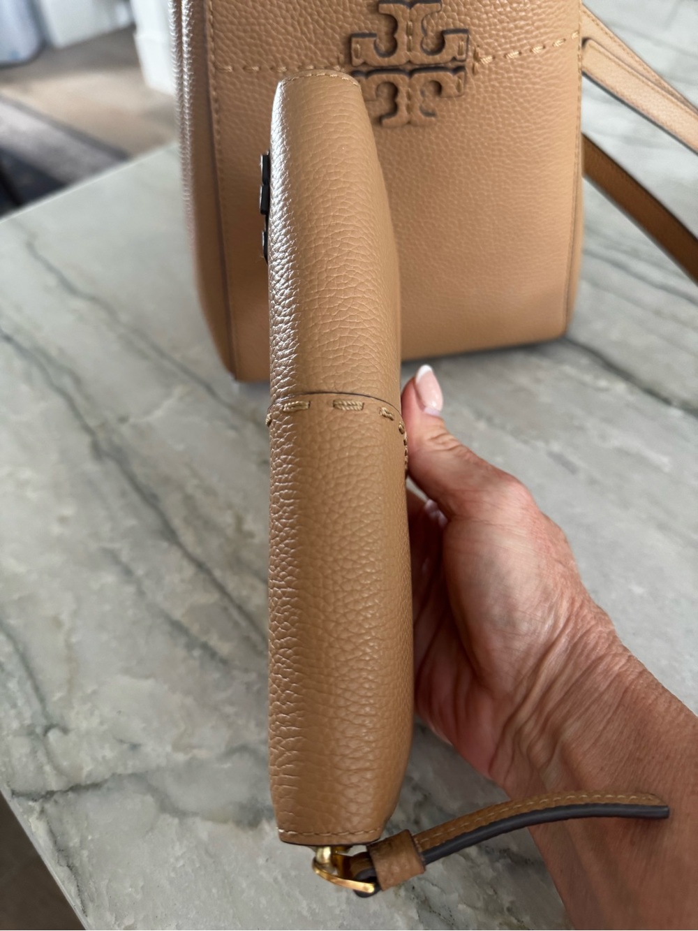 Tory Burch Pebble Leather McGraw Wallet - Picture 3 of 6